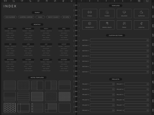 Digital 2025 - Planner Black