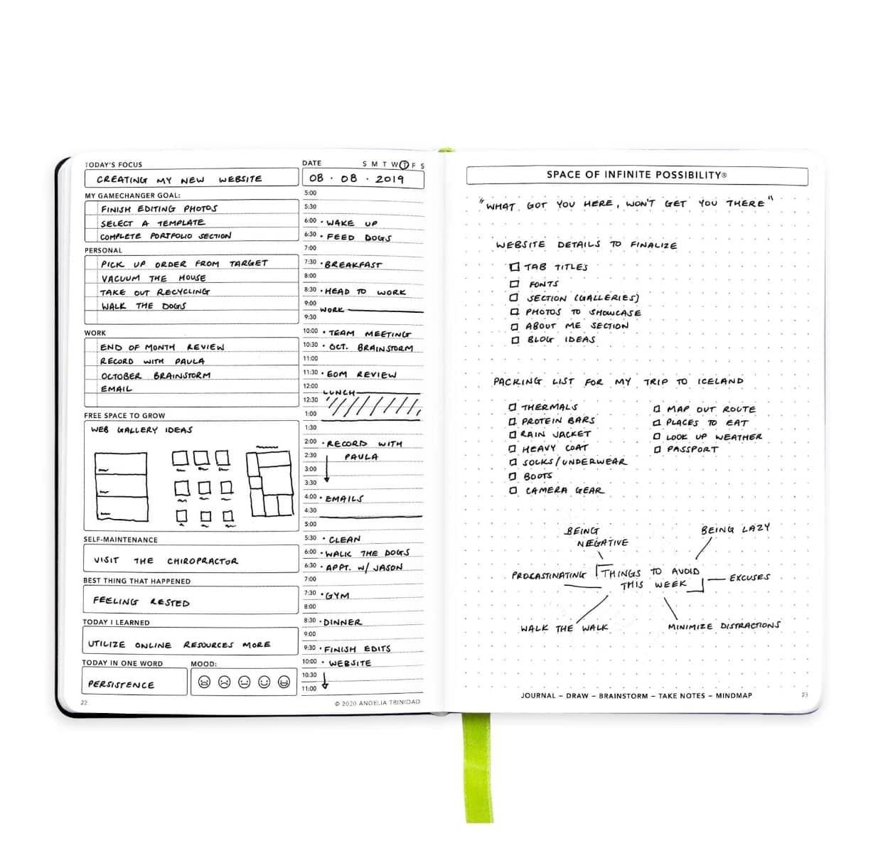 Passion Planner Daily Elite Black v1.0 A5. Udatert.